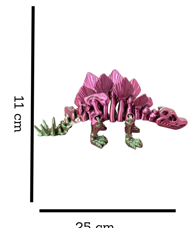 Estegosaurio Articulado 17 cm | HUNNER