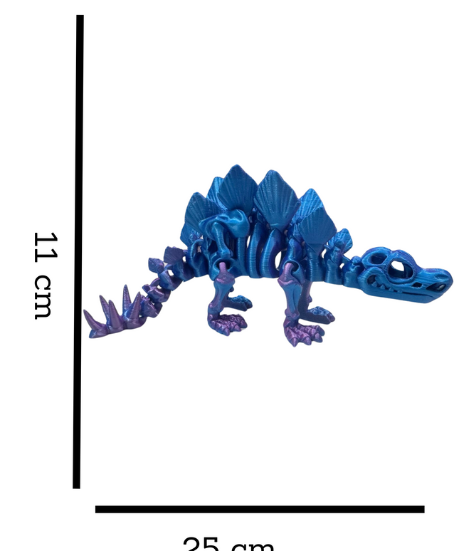 Estegosaurio Articulado 17 cm | HUNNER