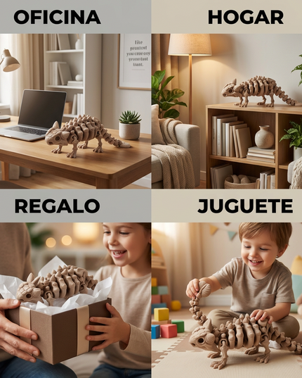 Anquilosaurio Articulado 16 cm | HUNNER