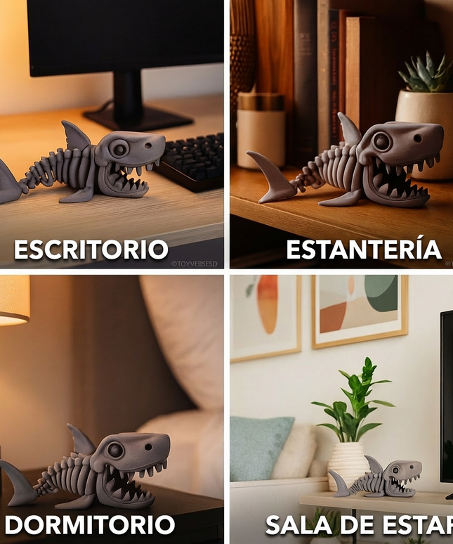 Megalodón Grande Articulado 30 cm | HUNNER