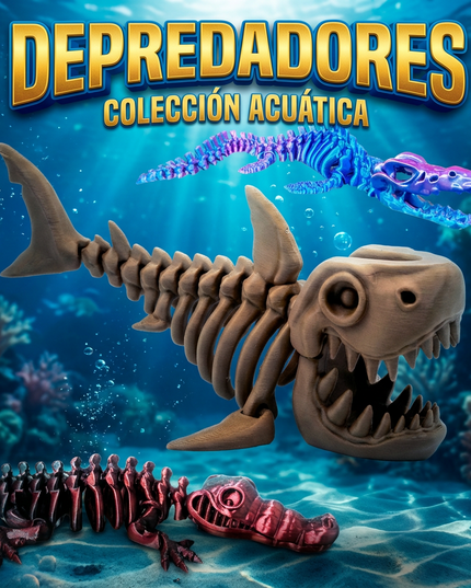 Pack Acuático | 3 Figuras Articuladas | HUNNER