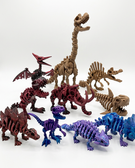 Mega Colección | 10 Dinosaurios Articulados | HUNNER