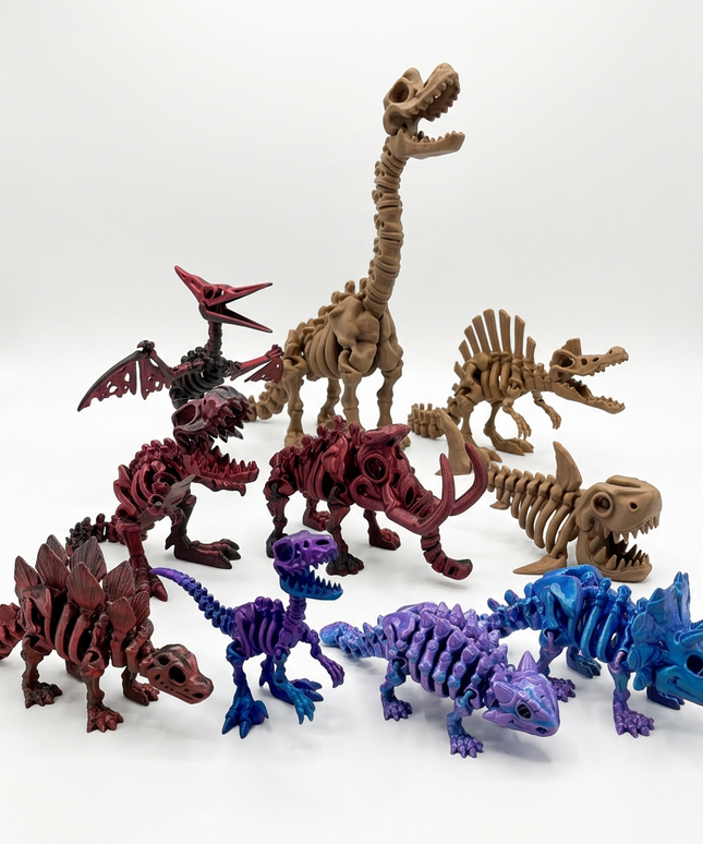 Mega Colección | 10 Dinosaurios Articulados | HUNNER