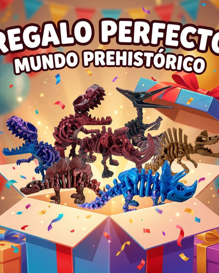 Mega Colección | 10 Dinosaurios Articulados | HUNNER
