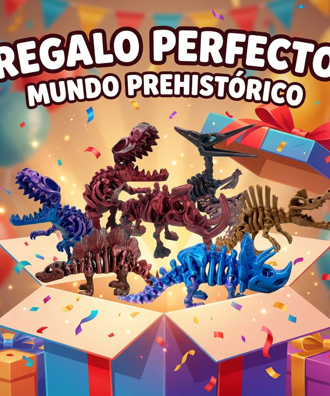 Mega Colección | 10 Dinosaurios Articulados | HUNNER
