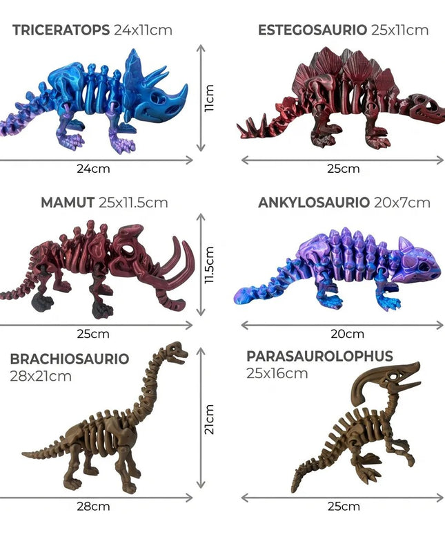 Pack Herbívoros | 6 Figuras Articuladas | HUNNER